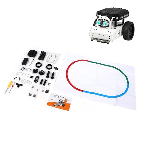 AI Vision Robot Car with Visual Tracking, Color Recognition, and Obstacle Avoidance – Programmable Smart Robot Car for Beginners and Students