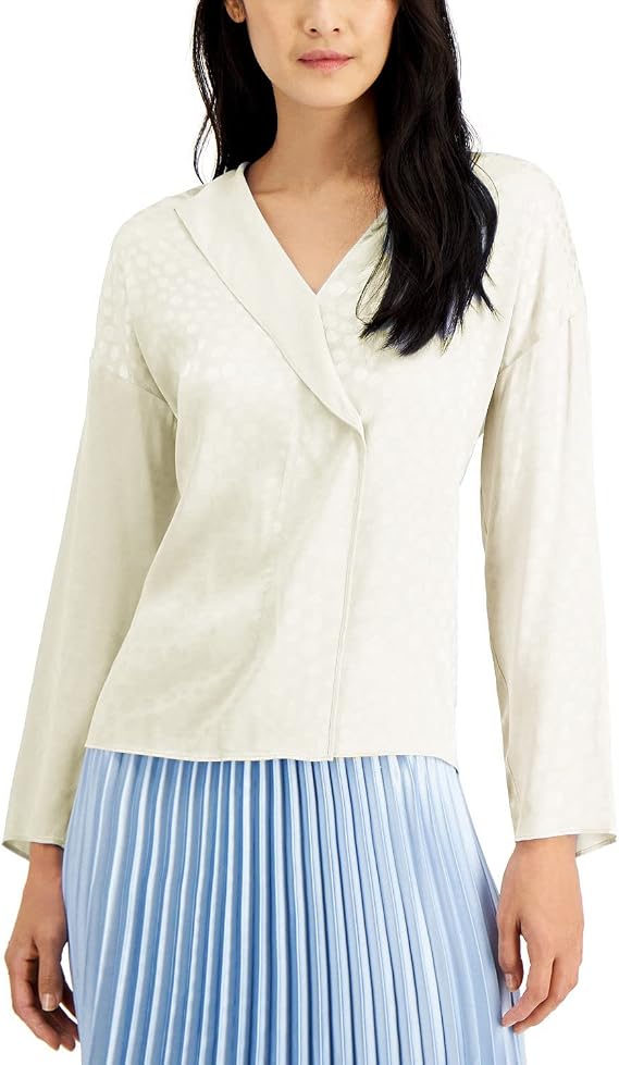 Alfani Womens Dots Shell Blouse