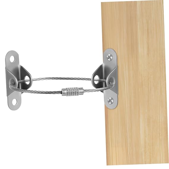 6 Sets Anti Tip Furniture Anchors for Cabinets, Baby Safety Kit