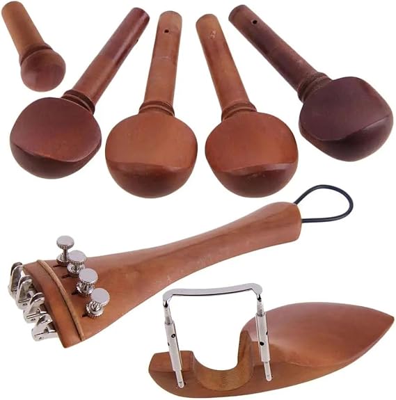 violin accessories kit 1set Jujube Wood 4/4 Violin Set With Tailpiece And Tuning Pegs Violin Accessories