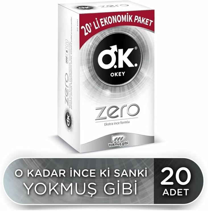 Okey Zero 20'Li Prezervatif Ekonomik Paket