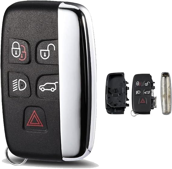 Discovery 4 Key Cover Range Rover Sport Evoque L405 Key Fob Case | 5 Buttons Land Rover Key Shell Cover For Vogue Velar Freelander 2 Key Cover Jaguar XE Key Fob
