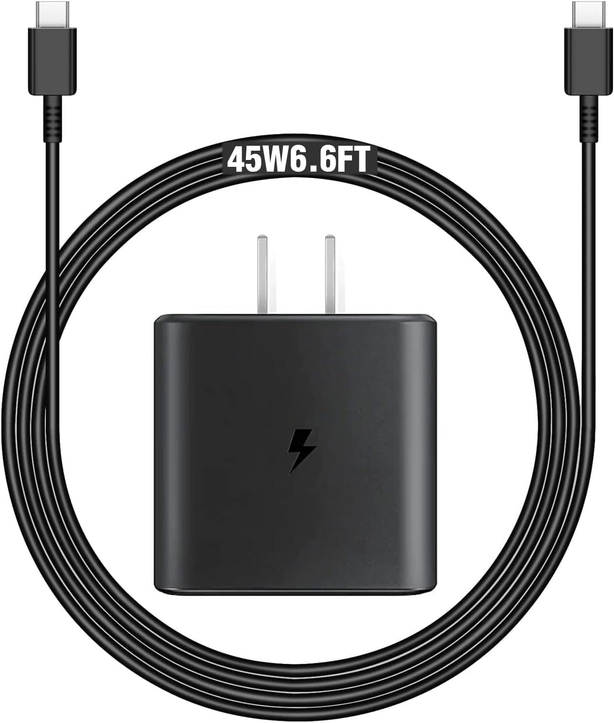 45W Charger for Sonos Move Gen 2nd and 1st Wireless Portable Bluetooth Speaker with 6.6 FT Move 2 and Move 1 USB Type C Wall Travel Adapter Block Plug Charger Cable Cord Black