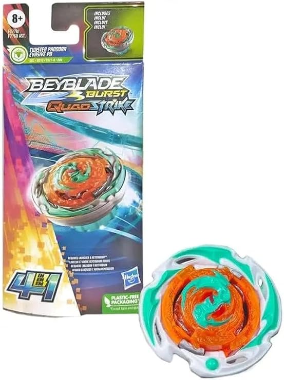 Beyblade Burst QuadStrike F7778 Rotary Spinner Set - Pandora Twister Evasive P8