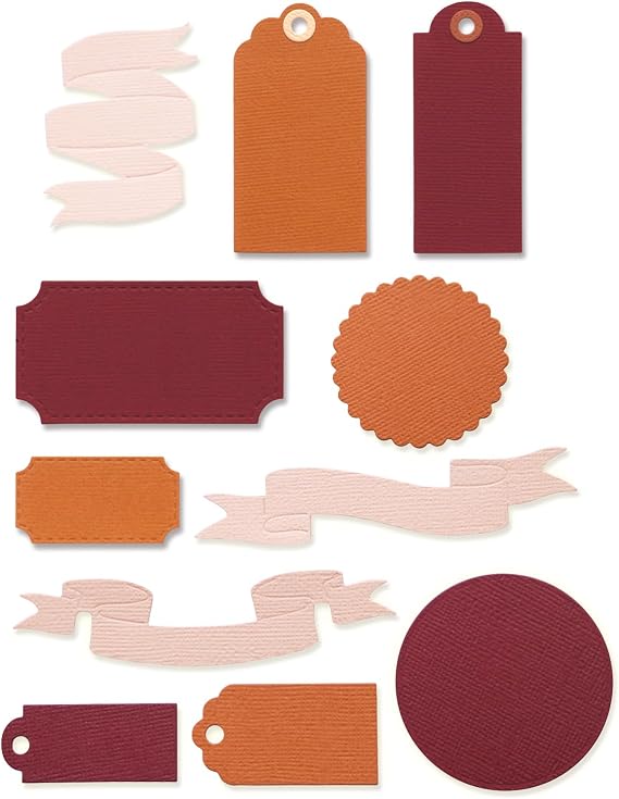 Sizzix Thinlits Die Set - Vintage Tags & Banners