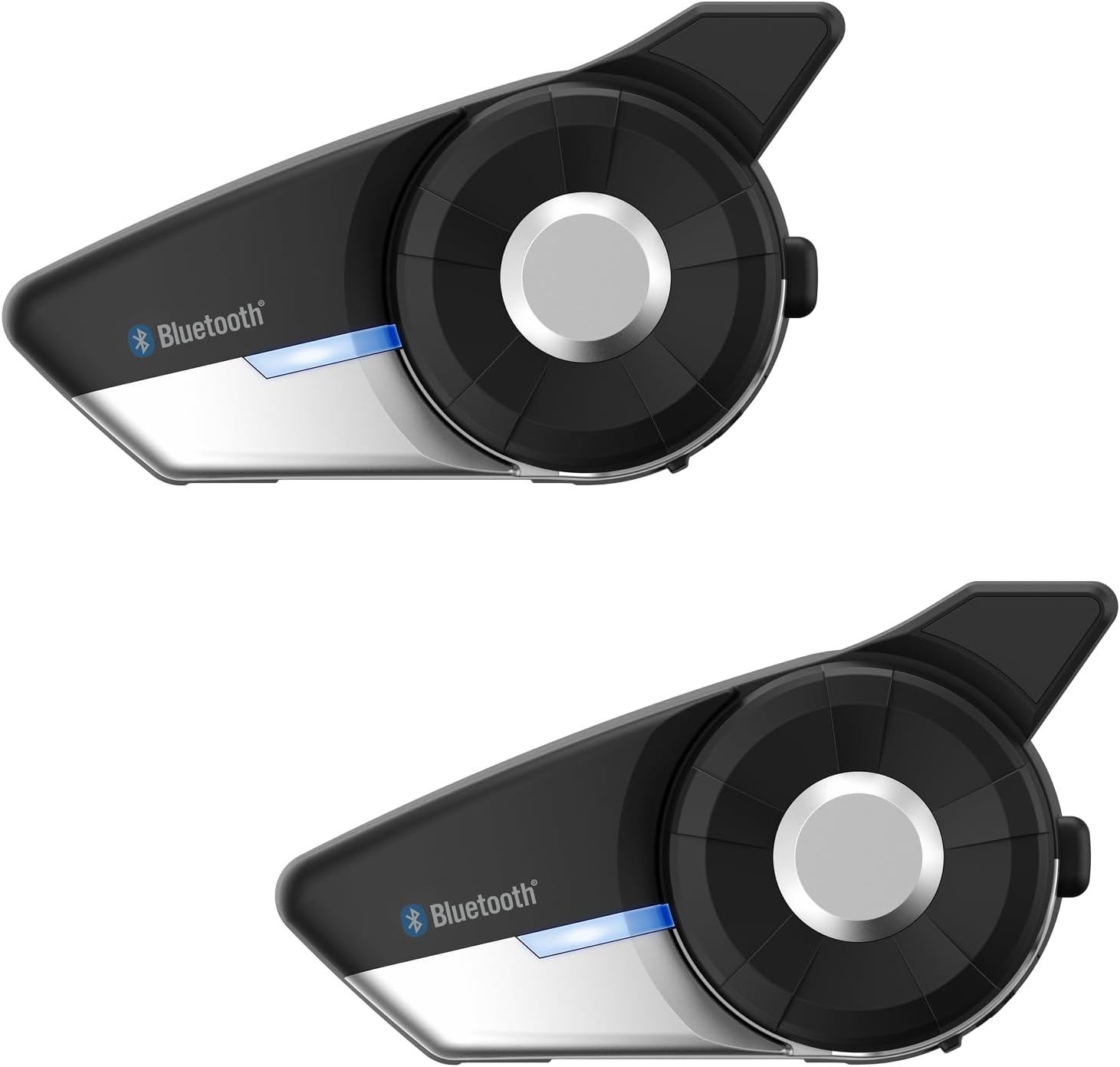 Sena 20S EVO Motorcycle Bluetooth Headset Communication System with HD Speakers, Dual Pack