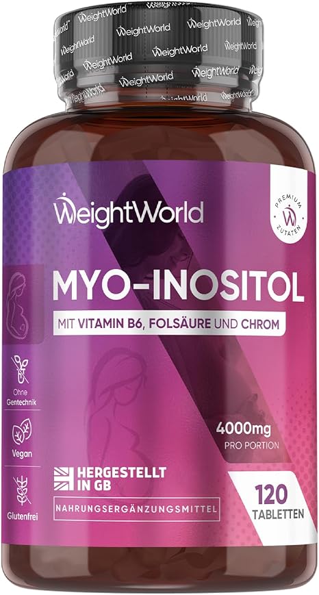 WeightWorld Myo Inositol 4000 mg Tablets - 120 Vegan Tablets