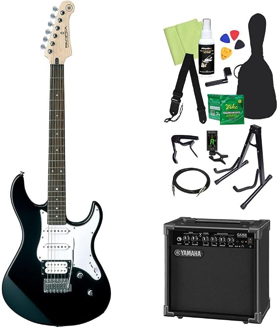 Yamaha PACIFICA 112V Electric Guitar Beginner 14-Piece Set, Includes Yamaha Amplifier, BL Yamaha