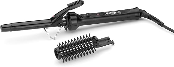 TRESemme Defined Curls 16mm Curling Tong, Ceramic-Coated Hair Curler, Up to 185°C, Worldwide Use, Black, 271TU