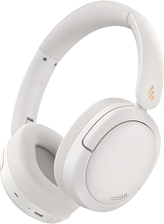 Edifier W800bt pro Active Noise Cancelling Wireless Over-Ear Headphones with Ivory