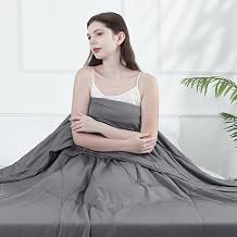 Elegear Cooling Quilt For Naked Sleepers or Night Sweats, Q-Max 0.5 Arc-Chill 3.0 Summer Cool Fiber Duvet for Travel, Adult and Hot Sleepers, Softness, Comfort, 200x220cm, Double Bed Size, Dark Gray