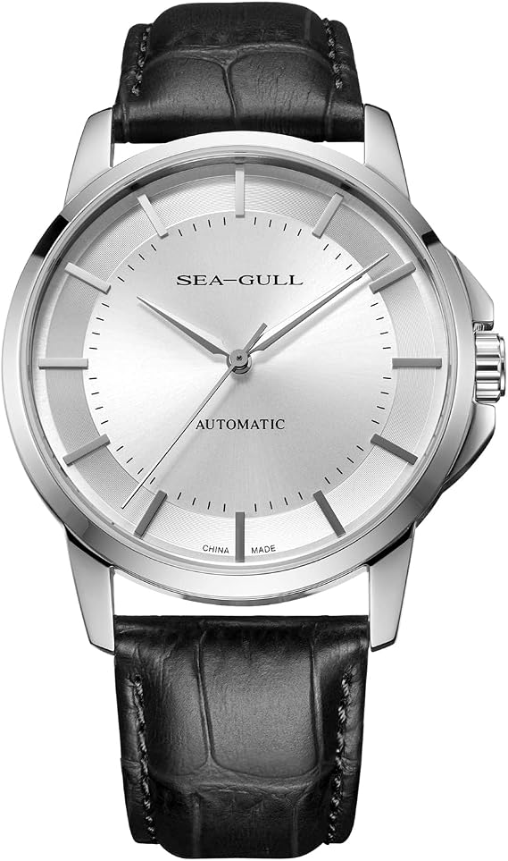 SEA-GULL Seagull Men's Automatic Mechanical Watch Official Genuine Simple Business Men's Waterproof Watch with Sapphire Crystal