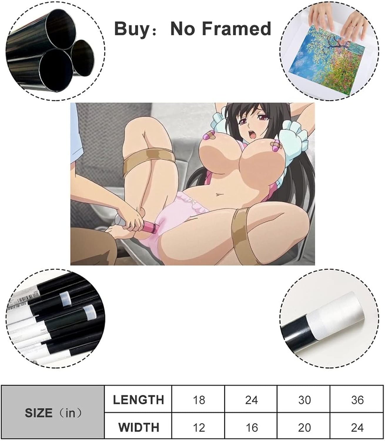 Adult Anime Porn Poster Girl Sexy Naked Truth Uncensored Endless Sex Poster Lesbian Poster 12 Print Poster Living Room Decoration Room Aesthetics Posters 08x12inch20x30cm Unframe-style