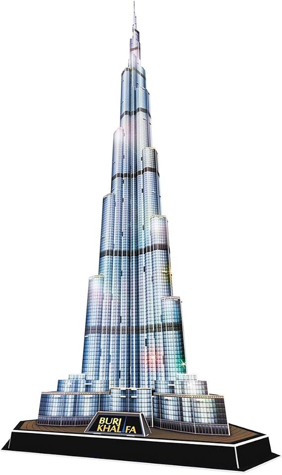 CubicFun LED 3D Puzzle 136 Pieces: Burj Khalifa