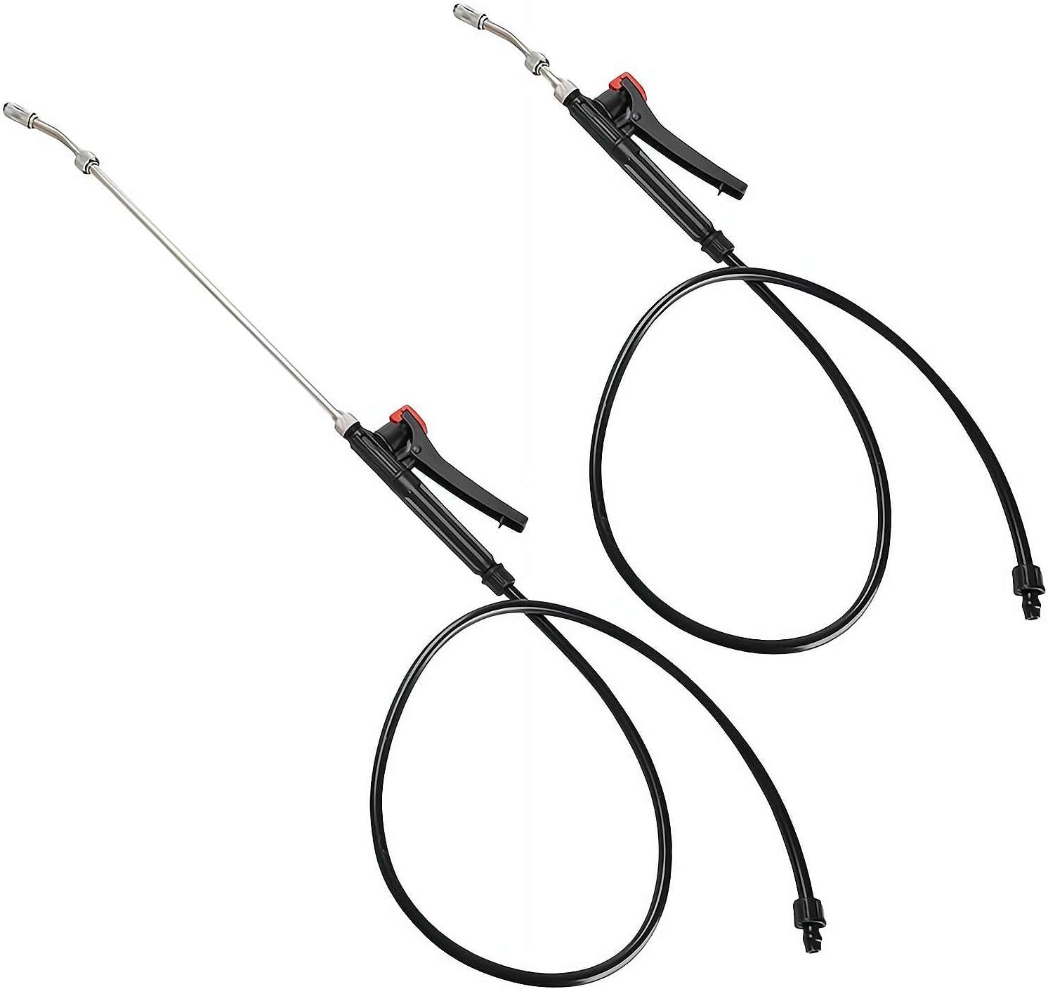 Replacement Sprayer Wands - Adjustable Universal Spray Wands, Stainless Steel Sprayer Wand with Adjustable Nozzle, Trigger Wand, Hose