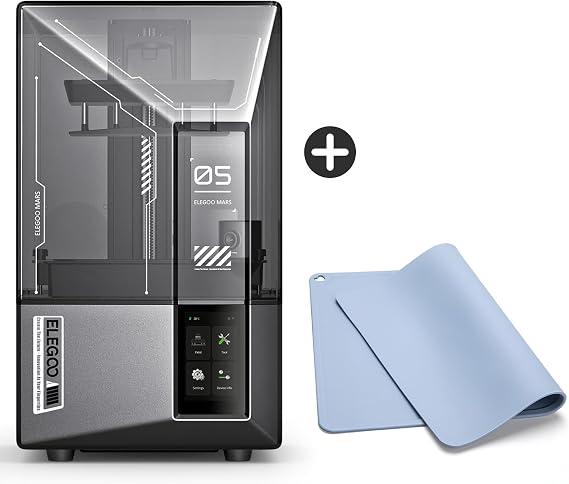 ELEGOO Mars 5 Ultra 9K MSLA Resin 3D Printer and ELEGOO Silicone Mat for Resin 400 * 300mm