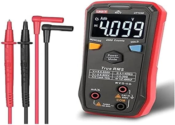 UNI-T Digital Smart Multimeter UT123D True RMS EBTN Display DC AC Voltage Current Tester Capacitance Meter Measuring Instruments