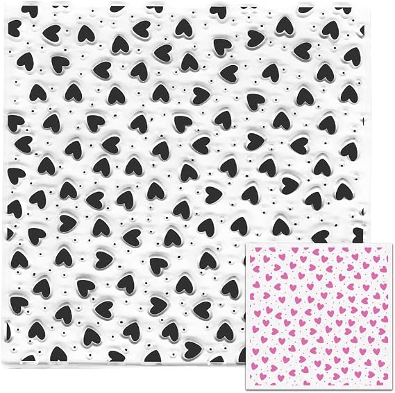 Small Love Hearts Background Clear Stamps for Card Making Decoration DIY Scrapbooking, Valentines Love Spots Background Transparent Rubber Seal Stamps for Photo Card Album Crafting Supplies