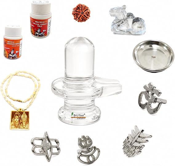 BRIJ HAAT Pooja Samagri Kit, 11 Items Combo Set for Shiv Pooja and Festivals