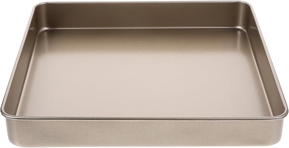 Hemoton 11.02-Inch Square Nonstick Baking Pan Cake Baking Tray and Cookie Sheet Pan Oven Bakeware for Bread Brownies Desserts Home Kitchen Use