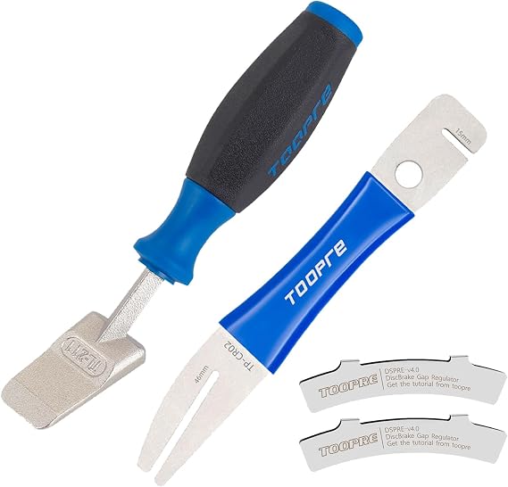 Hydraulic Piston Press for Bicycle Disc Brakes Repair Tool Kit 4 Piece Set Rotor Truing Fork Rotor Adjustment Tool Disc Brake Gap Regulator Bike Disc Alignment Tool