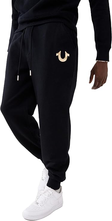 True Religion Mens Metallic Horseshoe Jogger