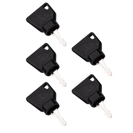 5PCS Ignition Keys for JCB Heavy Equipment, Mini Excavators Loader 701, 45501, 14607