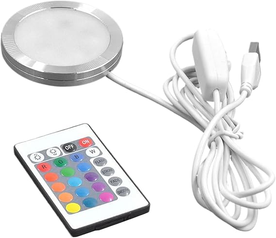 Recessed Ceiling Lights Ultra-Thin RGB Color Changing Light Bulbs Lamp