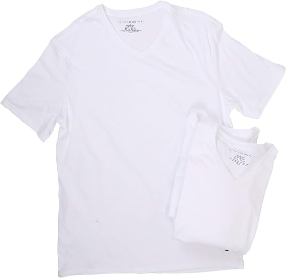 Tommy Hilfiger Men's Cotton Classic 3-Pack V-Neck Undershirts