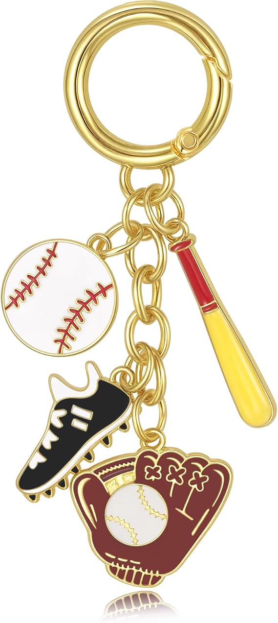 Baseball Keychain Bulk for Baseball Party Favors Baseball Team Gifts Backpacks Accessories