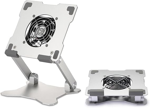 Surface Pro Stand, iPad Cooler,Aluminum Cooling Pad,Sturdy Tablet Stand Holder with Quiet Fan for Microsoft Surface Tablets,iPad Series,Samsung Galaxy Tabs-Up to 15-in Tablets
