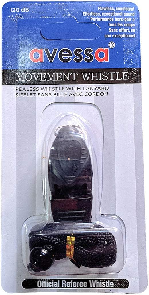Avessa DK-40 Professional Whistle Drawstring Black 120dB