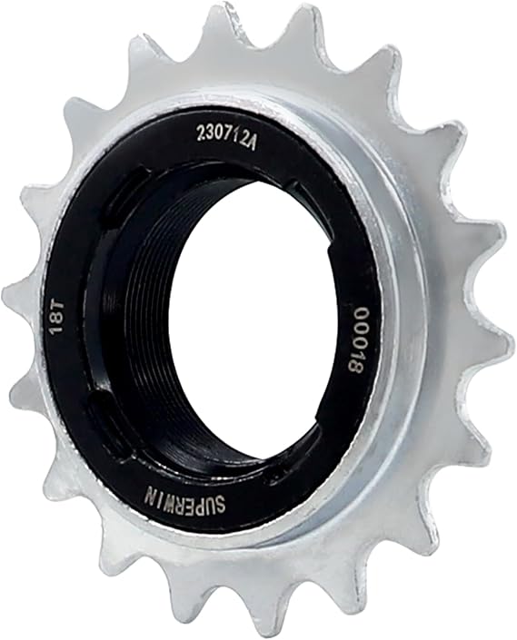 ZUKKA Single-Speed Bike Freewheel 16t/18t/20t Bicycle Freewheel Compatible 1/2 x 1/8 One-Speed Cycling Replacement Accessory
