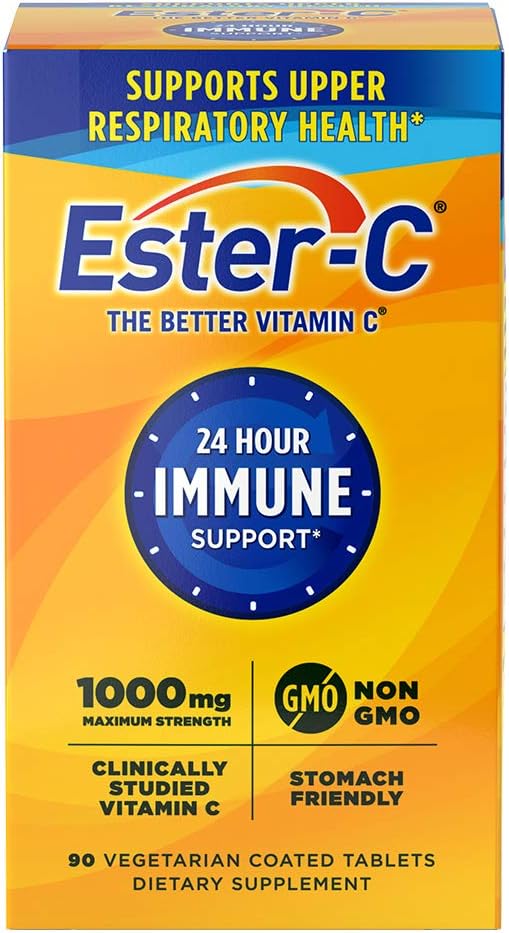 Ester-C Vitamin C 1000 mg, 90 Coated Tablets | Vitamin C Coated Tablets
