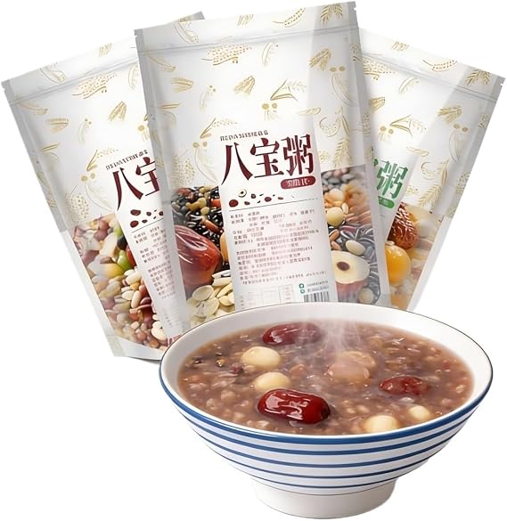 500gx3 Eight Treasure Porridge Mix, Multigrain Coarse Grain For Healthy Breakfast, DIY Congee Ingredients, Vacuum Sealed (1500g)
