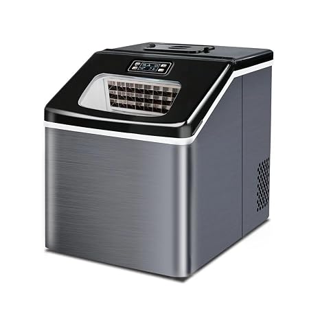 Ice Maker 30kg Commercial Ice Maker Square Ice Maker Home Worktop Portable Ice Cube Machine Electric Ice Generator Ice Maker (Color : Manual Water Filling)