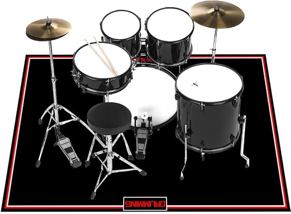 Drum Mat Rug, 120 x 180 cm Soundproof Drum Carpet Mat Non Slip,Drumming Pad
