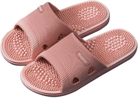 GHYUB Massage Slippers for Flat Feet,Acupressure Massage Sandals Shoes for Men and Women Home Shoes Shock Absorbing, Therapy Promoting Blood Circulation Non-Slip Massage Shoes for Bath Shower