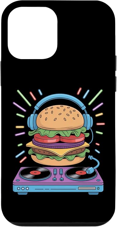 Dj Food Beats Burger Headphones Vibes Case for iPhone 12 mini