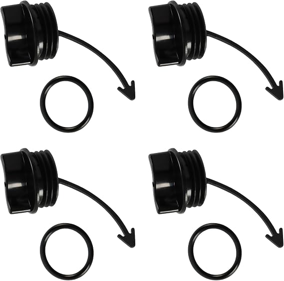 EVRBUL 4 PCS Drain Plugs Compatible with Sea-Doo RXT GTI GTX GTR LTD GTS RXT Wake 130 155 Spark 900 Trixx RXP-X RXT-X 260 Replace#: 292001320 292001352 292002024