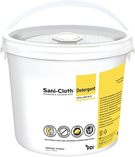 Sani-Cloth Detergent Wipes (Bucket of 225)