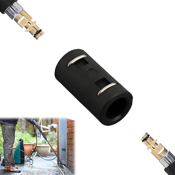 Pressure Washer Hose Connector High Pressure Hose Coupling Quick Coupling Adapter Hose Connector Extension for Kärcher K2 K3 K4 K5 K6 K7 Series (Compatible with 2.641-721.0)