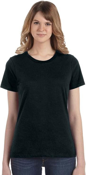 Anvil Ladies 100% Combed Ring Spun Cotton T-Shirt Black