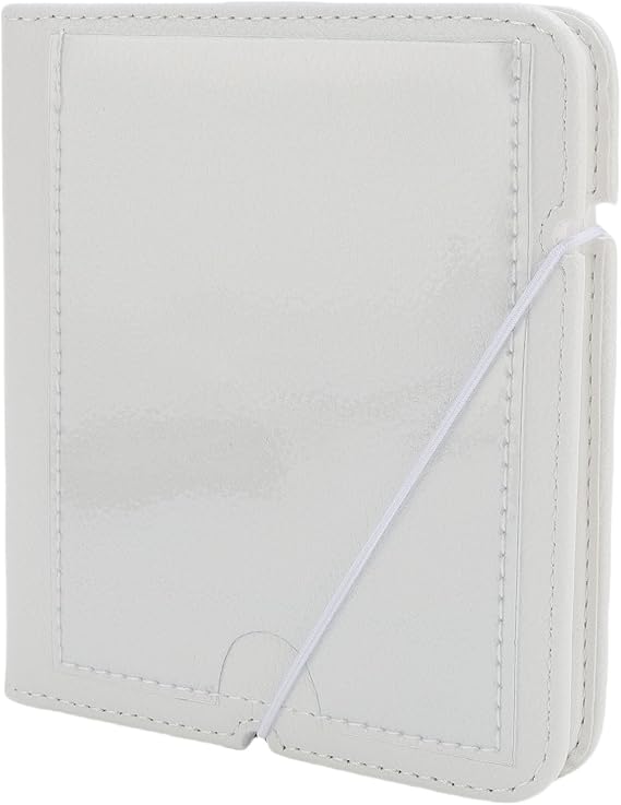 Photo Album, Photo Album Book Fit for 600 W210 W300 W400 Sizes, PU Leather Picture Book Capacity 28 Photos, Compact Picture for Instant (White)