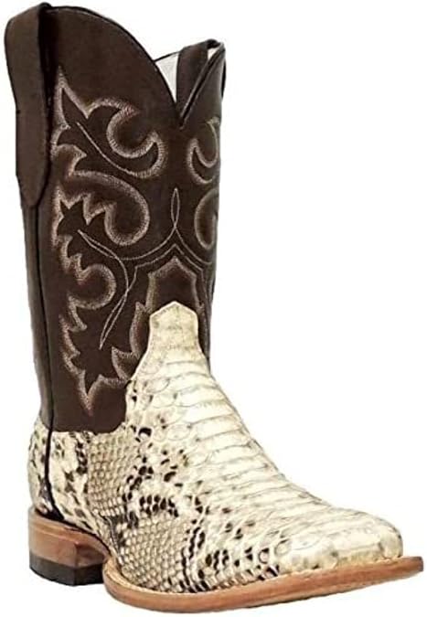 Snakeskin Square toe Python western Boots