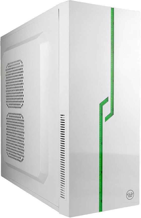 CUK Lineage White Mid Tower LED ATX / Micro-ATX Desktop PC Computer Case (AC-CC-0023)