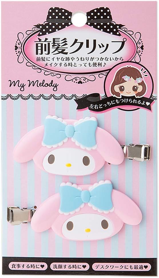 Sanrio N-1506-032417 My Melody Bangs Clip, 2.4 x 0.4 x 1.4 inches (6 x 1 x 3.5 cm), ABS Resin