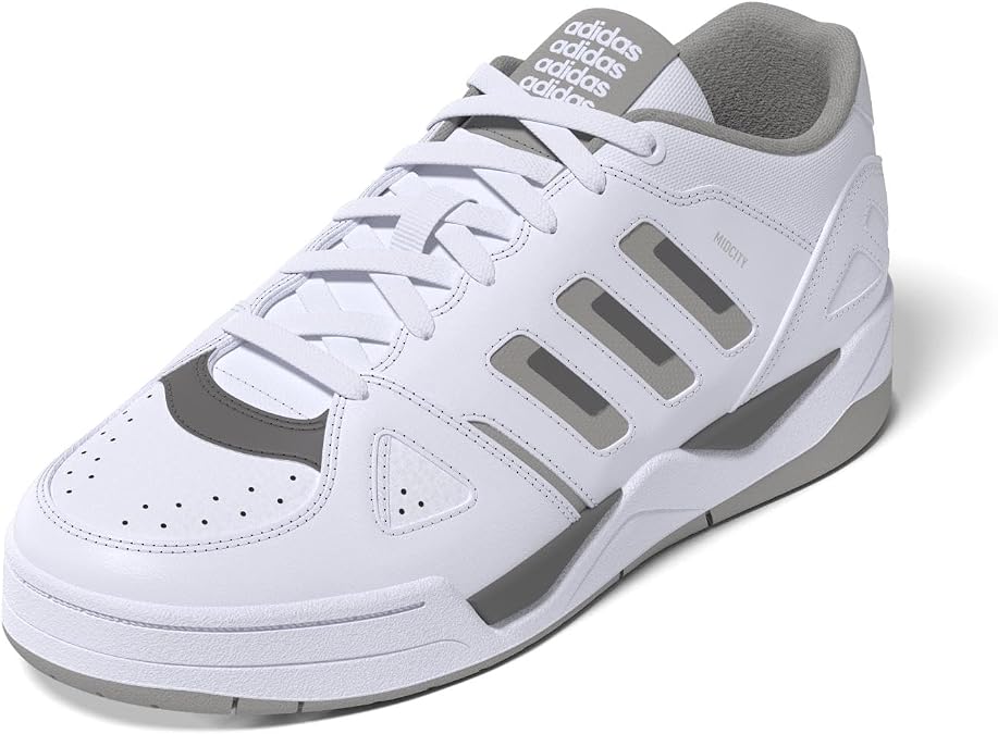 adidas Womens Midcity Low Basketball Sneakers Shoes Casual - White