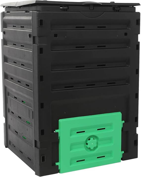 450L Large Compost Bin for Garden, Eco-Friendly Outdoor Composter with Bottom Outlet, UV Resistant & Easy Turn Design, Ideal for Kitchen & Yard Waste Recyclinger