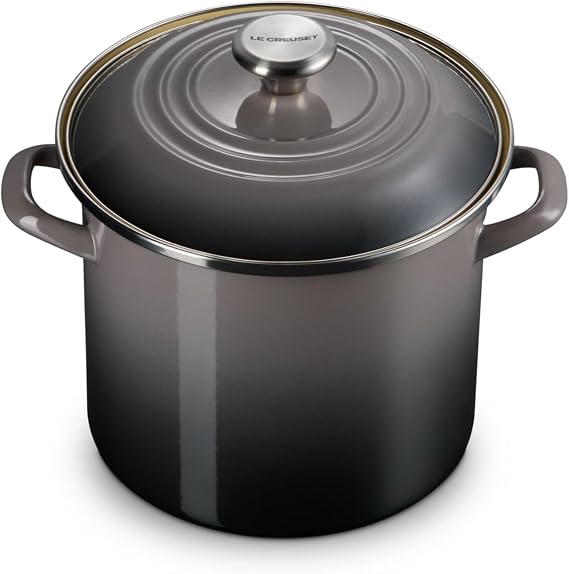 Le Creuset Enamel on Steel Traditional Stockpot, 8 qt., Oyster